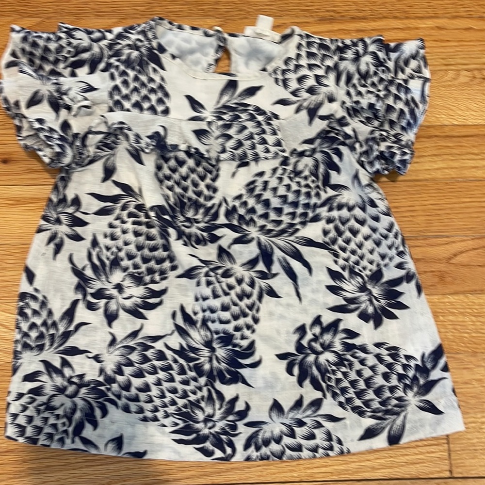 Jcrew girls pineapple blouse